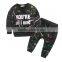 High Quality Pullover Long Sleeve t Shirt Children Sports Clothes Sets