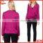 Daily Fit Long Sleeve Wrap-style Lady Blouse for Middle Aged Women