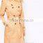 New arrival fashionable women trench coat with belt/lady outfit coat 2015