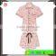Cherry blossom printed silk sexy adult footie pajamas ladies western sets