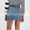 B33759A Latest Autumn fashion Bodycon Sexy blue denim jeans Skirt