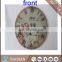 glass clock with sublimation coating, office desk wall clock