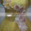 Luxurious Sleeveless Prom Dresses Flowers Appliques Cappa Sexy Sequins Lace Up A-Line