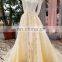 LS00352 lace cap sleeves zipper appliques quinceanera dresses ball gown dresses evening