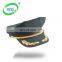 top quality black China made Military Peak Cap in bulk
