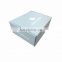 Flat pack light weight custom light blue color shipping boxes 10*8*4 inches