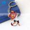 Valentine's gift heart shaped cheap custom soft enamel key ring couple heart keychain Christmas gifts metal key chains