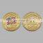 2016 specialized US style gold coins for souvenir with custom logo