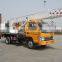 Best sale 7ton capacity cheap tire truck with crane