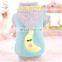 Pet dog Winter fleece Clothes Overcoat moon hoodies Double layer winter jacket
