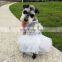 Custom Yarn Tutu Skirt Princess Dresses Sequins pet Dog Dress dog apparel