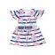 Baby Flower Cold Shoulder Dress Party Supplies Trendy Girls Clothes