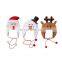 Christmas Hat Christmas tree hat decoration adult children's  flannel cloth long rope cartoon snowman elk hat