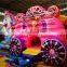 Beautiful Carriage Shape Inflatable Castle Bounce House For Children Amusement Park