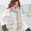 New plaid Japanese autumn and winter warm shawl scarf cashmere scarf