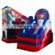 cheap spiderman combo slide commercial inflatable bouncer bouncy castle bounce house with base ball