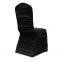 Black Premium Ruched Elastic Stretch Spandex Banquet Chair Cover for Wedding Party Dining Event Rest