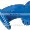 Double Flanged Ductile Iron Waterworks Pipelines Flange Pipe Fittings 45deg Equal Elbow Bend