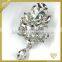 Customized metal Clear Rhinestone Pin Brooch FB053
