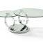 rectangle tempered glass with beveled edge tempered glass top coffee table