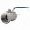 Bundor 316 2INCH 1 PC ball valve SS PN16 Female Threaded One-piece ball valve For Water