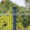 3d Galvanized Welded Boundary Wall Wire Mesh Fence Panel With Gate In Green