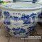 Large Chinese Blue and White Ceramic Flower Pot for Garden Decoration