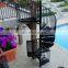 Anti slip outdoor wrought iron stair design cast iron spiral stair