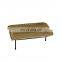 K&B Wholesale Gold Crocodile Print Ceramic Decorative Ottoman Coffee Table Serving Tray