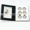 Transparent cosmetic empty palette packaging customized makeup 6 pan eyeshadow palette with clear window