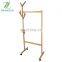 Hanger 2 fold 1 hanger rolling garment stand with bottom stand Rolling closet organizer