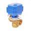 3 way Electric Valve vertical type BSP brass DC12V 24v DN15 3 way t port 1/2 