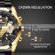 VA VA VOOM 238 Custom Design Quartz Movement Wrist Watch Stainless Steel Hollow Out Day/Date Men Wristwatches Business Watch