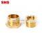 SNS BB Series pneumatic hexagon male to female threaded reducing straight connector quick coupler brass bushing pipe fitting