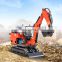 crawler steel Shandong new mini hydro diesel epa cheap home use mini excavators 900 kg with accessories