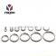 Quality Assuredc Size Metal Split Double Ring Keychain Logo Custom Ring For Bag