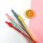 Weiqi Manufacturer BPA Free 5 Pack Refreshing Cartoon Silicone Straws