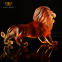 Customization Crystal Hand Carved Interior Decorative Lion King Sculpture Statue