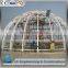 Low cost prefab steel glass dome
