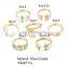 7pcs/set vintage Knuckle Crystal Rings Women Trendy Finger Bohemian Star Moon Rings Set