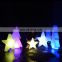 Christmas tree topper /wireless festival party decorative mini lighted plastic led stand Christmas light star/tree/snow lamp