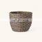 100% Eco-friendly Woven Natural Seagrass Storage Basket Straw Plant Holder Decor Home Wholesale