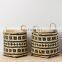 Wicker Natural Bamboo Storage Basket With Handle Planter Pot Laundry Basket Wholesale Handwoven Made in Vietnam