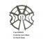 PE/PP mm Wheel style plastic spacer protective layer of reinforcing steel bar applied in the civil