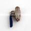 1/4 inch Mini Brass Ball Valve Nickel Plated malex female Valve