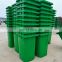 240L big public outdoor HDPE standing plastic waste bin wheeled garbage container medical trash can