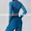 Custom Ribbed Long Sleeve Cropped Gym Tank Tops Sweat-Wicking Sports Shirt For Women 96rayon 4spandex