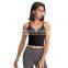 New Fashionable Women Sexy Workout Fitness Yoga Bra Ladies Cross Back Sports Tops With Removable Padded Custom Logo