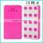 Rectangle colour power bank 6000mAh rechargable cell phone battery