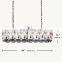 Modern Classic K9 Crystal Square Pendants Chandelier Lighting fixture For Living Room Dining Room Kitchen Island Foyer Lobby